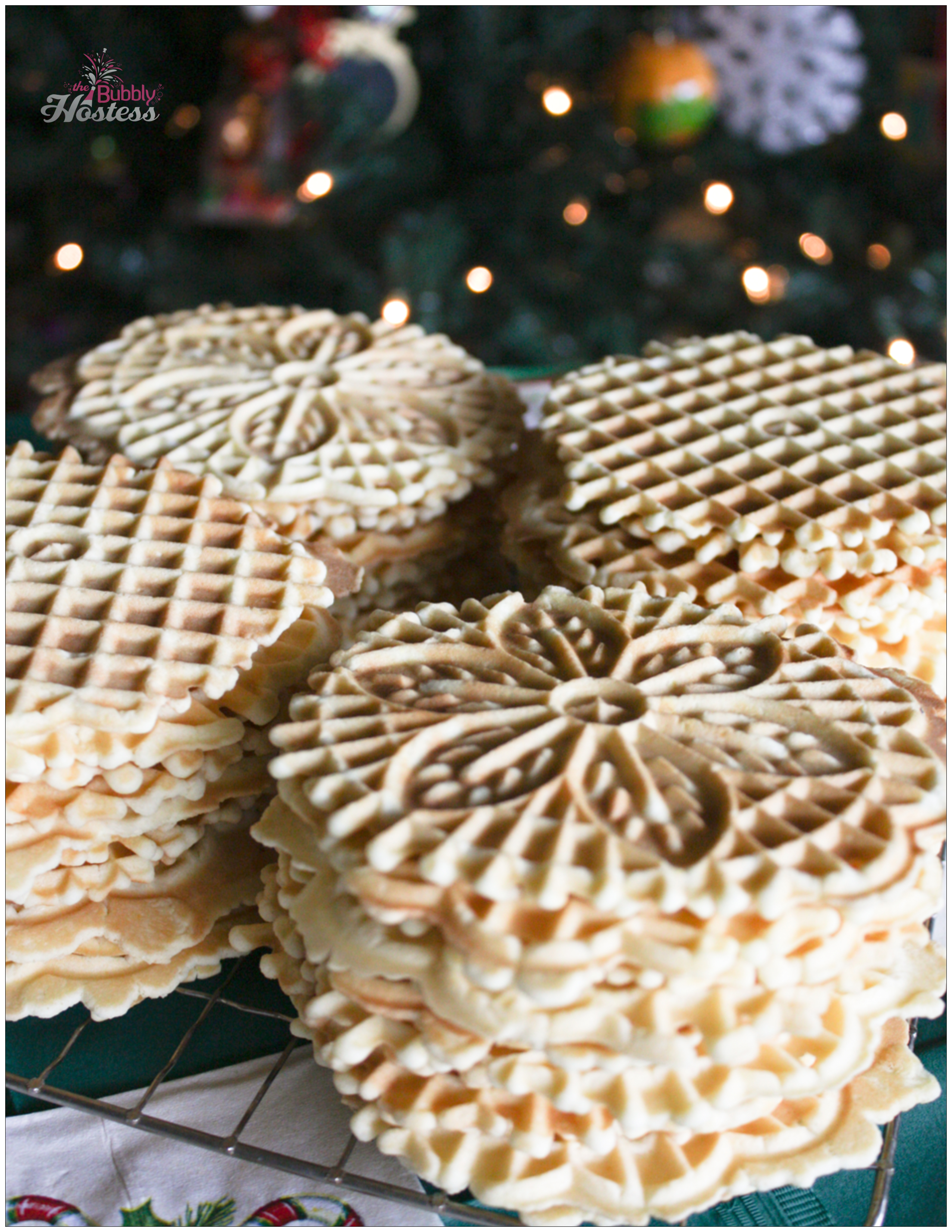 Pizzelle Cookies - An Italian Christmas Tradition | The Bubbly Hostess