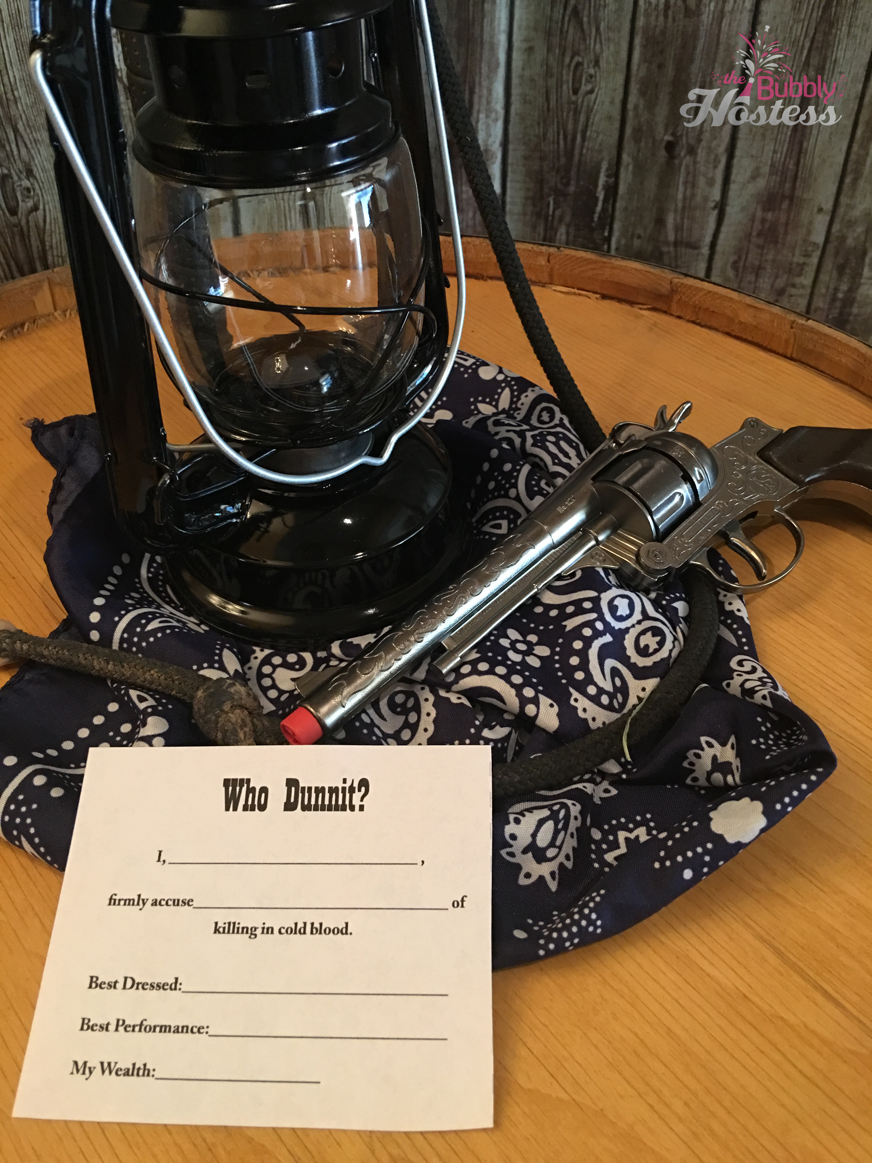 Murder At The Deadwood Saloon - A Murder Mystery Party Old West Décor | The Bubbly Hostess