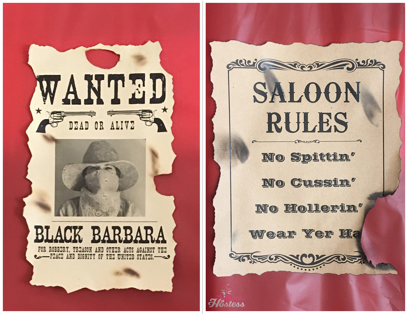 Murder At The Deadwood Saloon - A Murder Mystery Party Old West Décor | The Bubbly Hostess