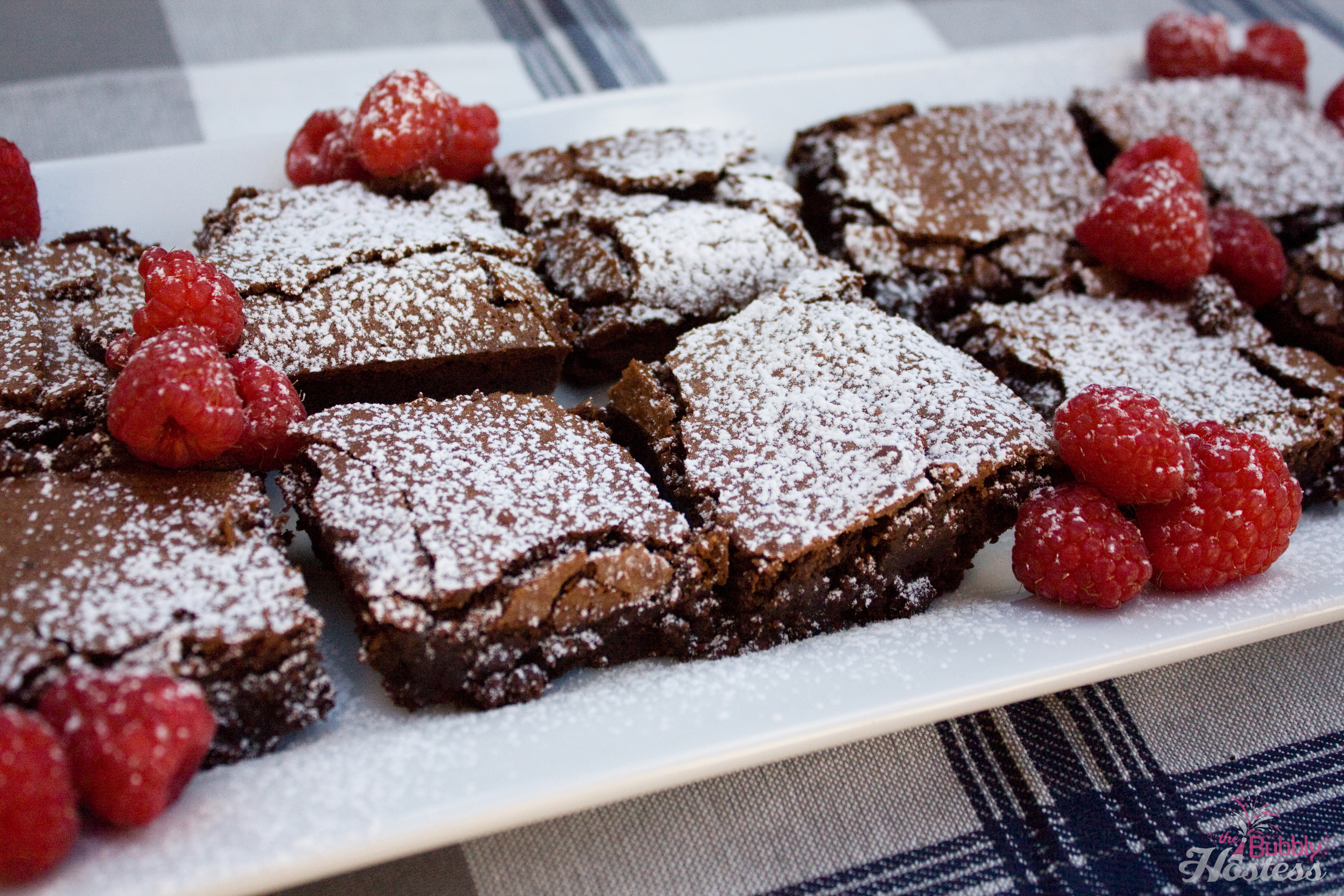 Triple Chocolate Raspberry Brownies | The Bubbly Hostess