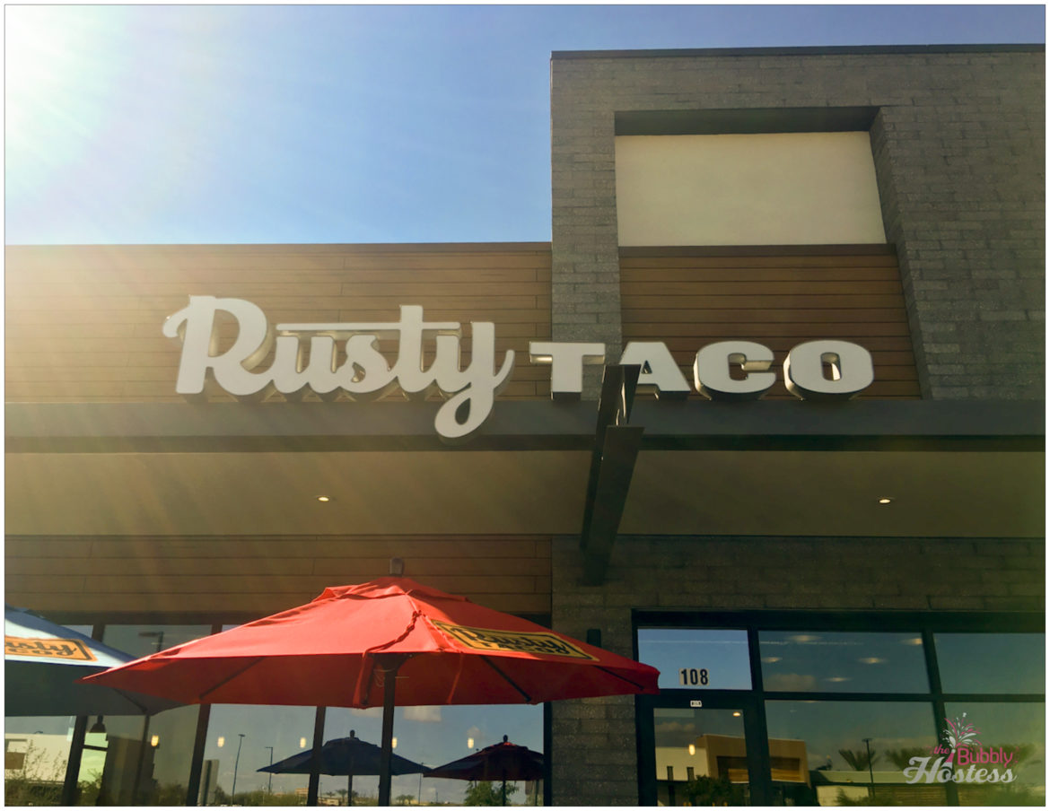 Visit to Rusty Taco Gilbert, AZ The Bubbly Hostess